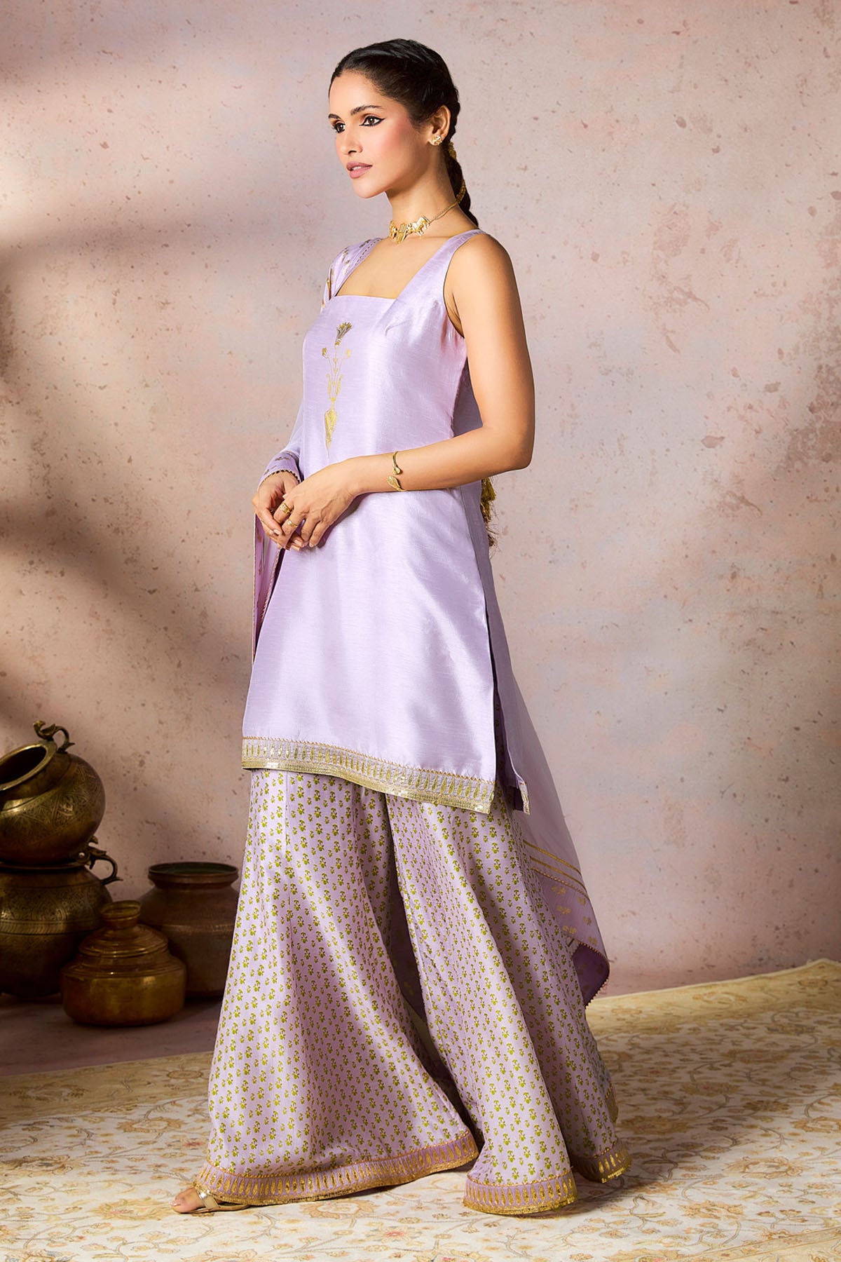 Lilac Pixie Dust Sharara Set