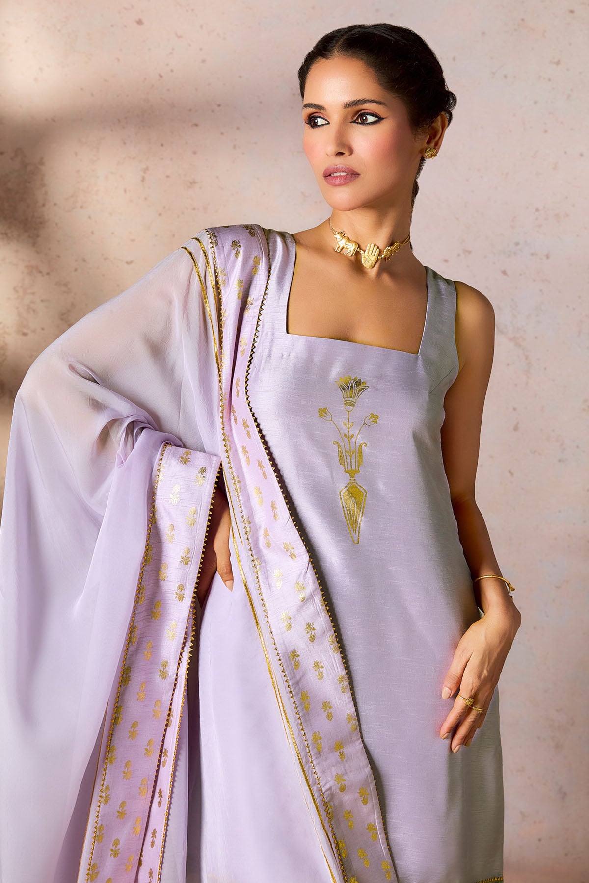 Lilac Pixie Dust Sharara Set