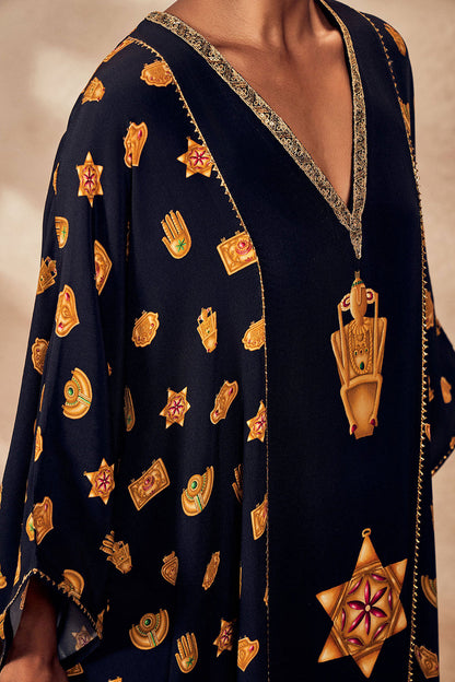 Black Trinkets Kaftan