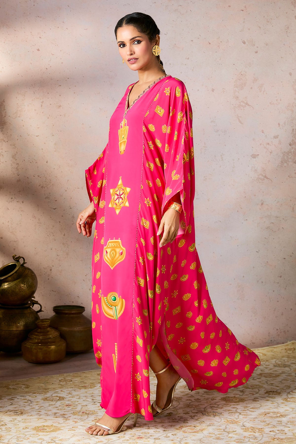 Pink Trinkets Kaftan