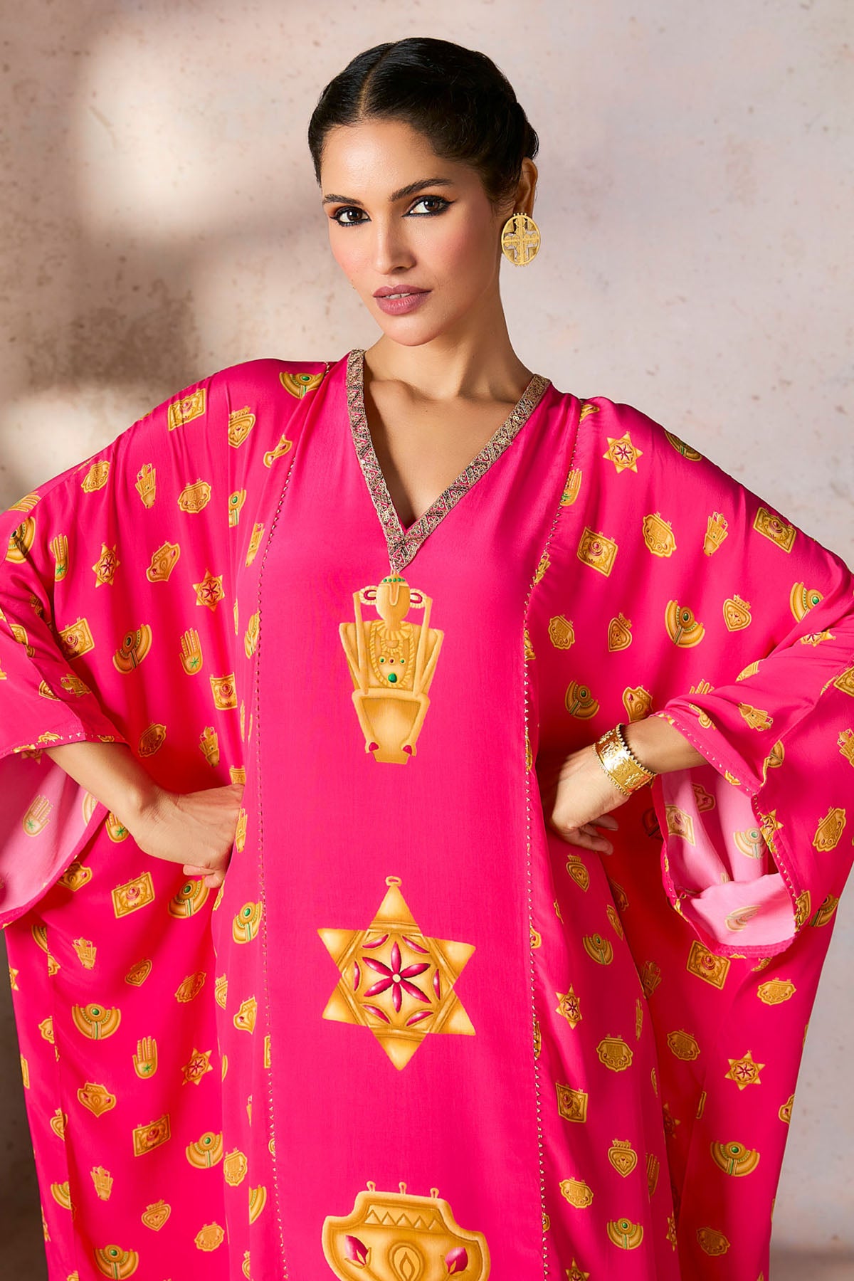 Pink Trinkets Kaftan