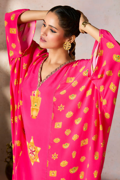 Pink Trinkets Kaftan