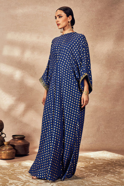 Blue Palmscape Kaftan