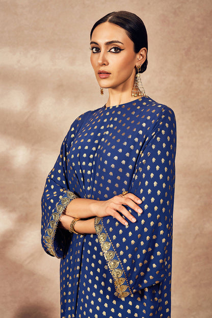 Blue Palmscape Kaftan