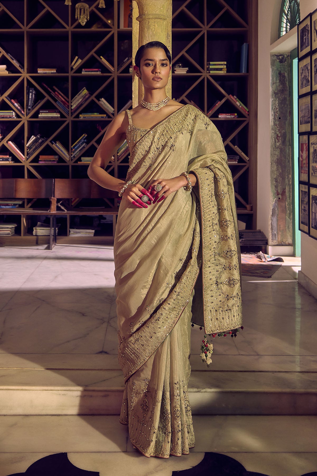 Classic Gold Tissue Saree