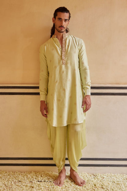 Mint Resham Work Kurta Set