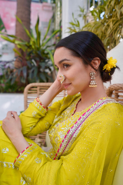 Shraddha Kapoor in Golconda Aarohi Anarkali Set