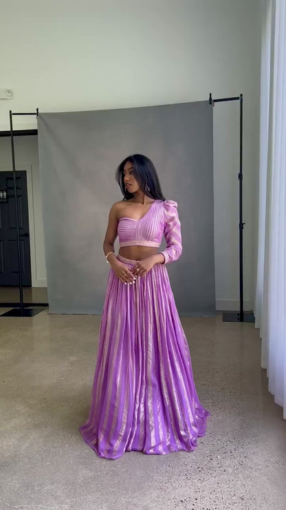 Navi Hana Lehenga in Lavender